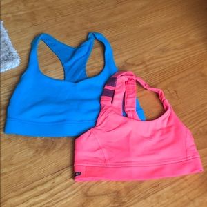 Lululemon and Hurley 6/xs sports bras